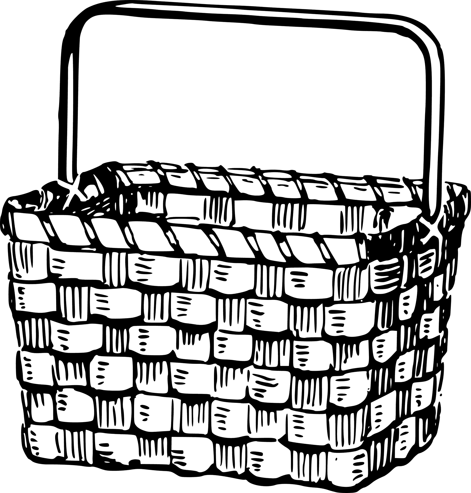 Woven Basket Illustration PNG Image