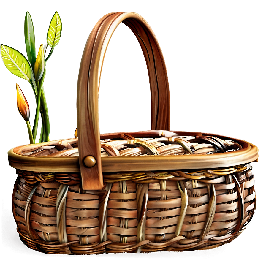 Woven Picnic Basket Png 94 PNG Image