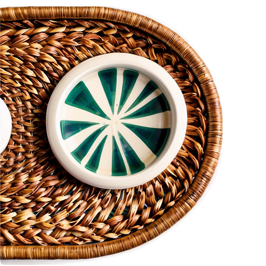 Woven Rattan Tray Png 06212024 PNG Image