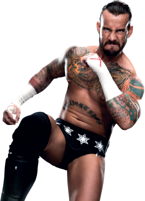 Wrestler Posewith Tattoos PNG Image