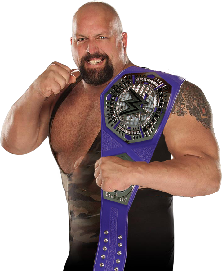 Wrestler_with_ Blue_ W W E_ Championship_ Belt PNG Image