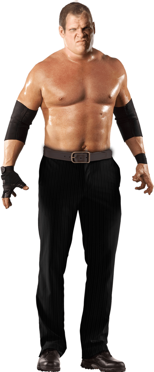 Wrestlerin Black Pinstripe Pants PNG Image