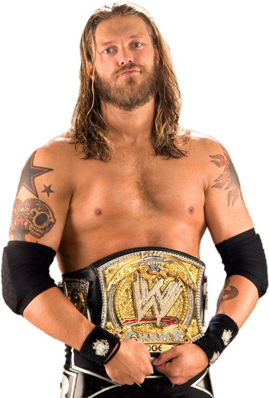 Wrestlerwith Championship Belt PNG Image