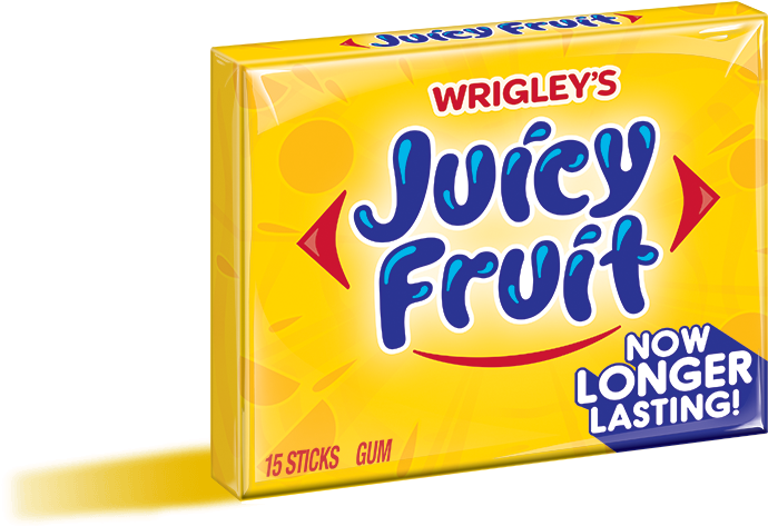 Wrigleys Juicy Fruit Gum Pack PNG Image