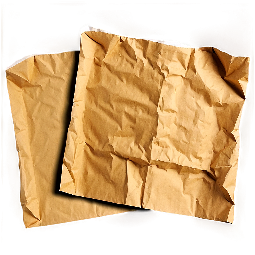 Wrinkled Crumpled Paper Png 05242024 PNG Image