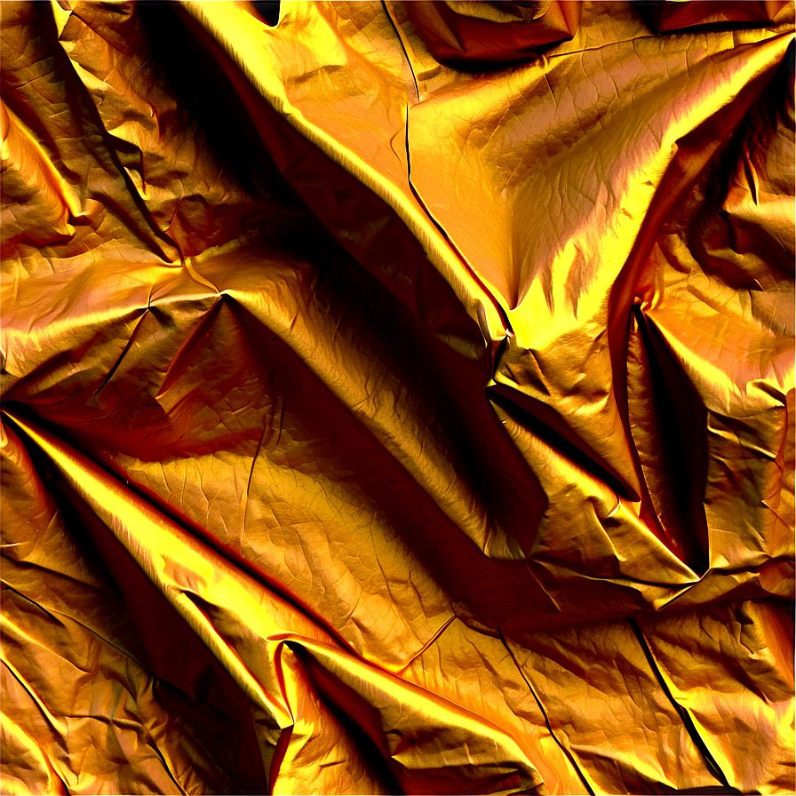 Wrinkled Gold Paper Texture Png 06212024 PNG Image