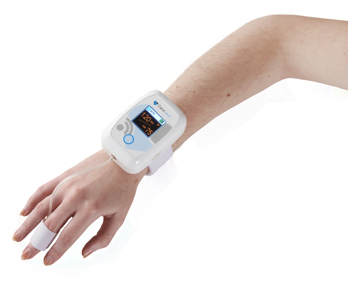 Wrist Blood Pressure Monitorin Use PNG Image