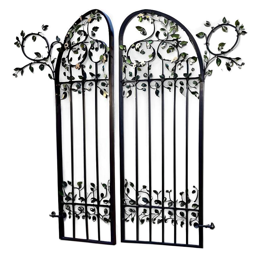 Wrought Iron Vine Gate Png 50 PNG Image