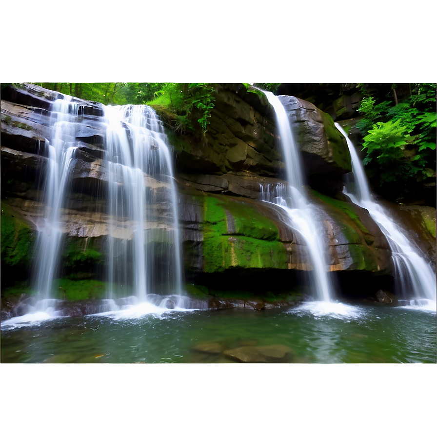 Wv Enchanting Waterfall Escape Png Ocb72 PNG Image