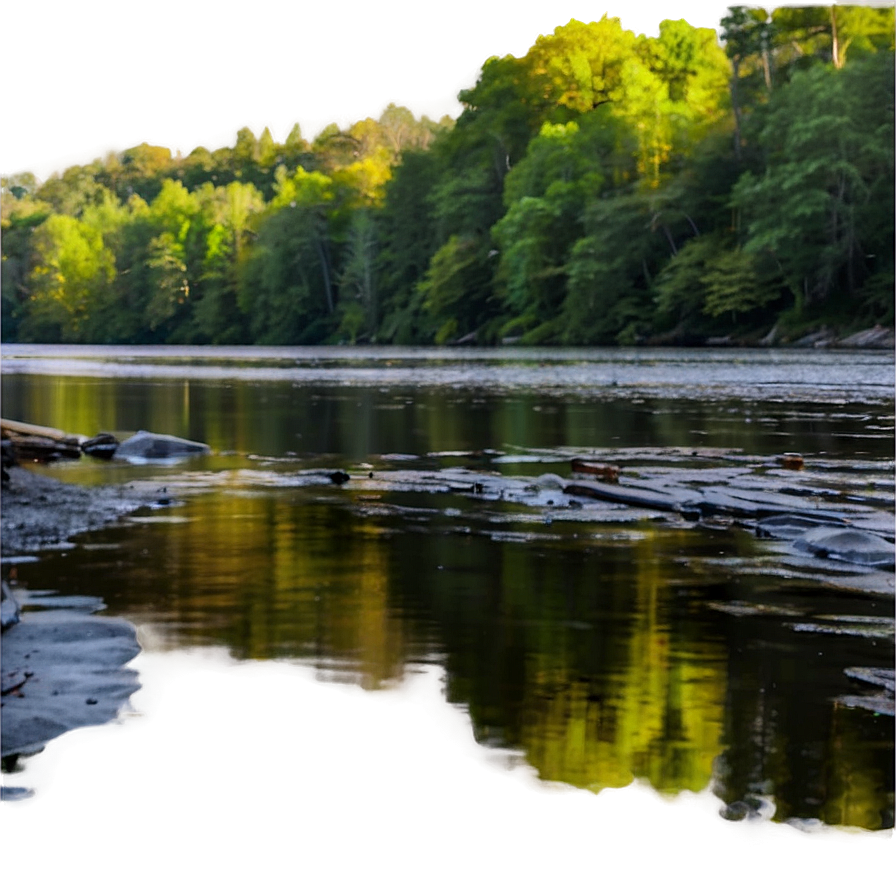 Wv Serene River Scene Png Pyb25 PNG Image