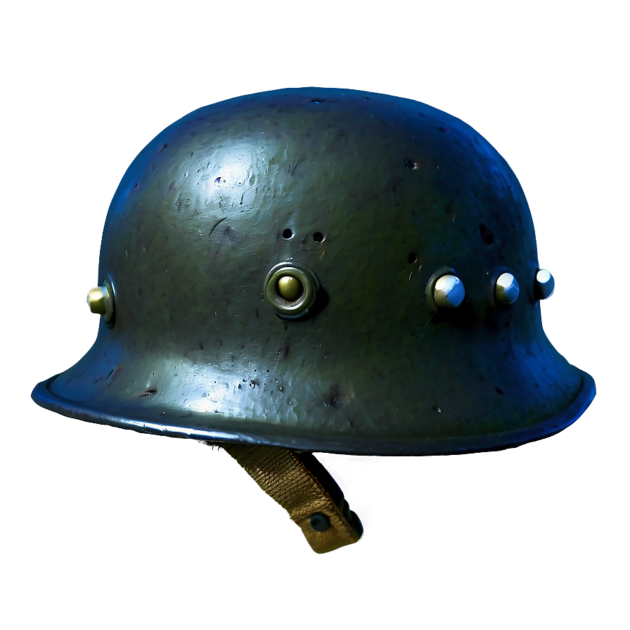 Ww2 Helmet With Bullets Png 4 PNG Image