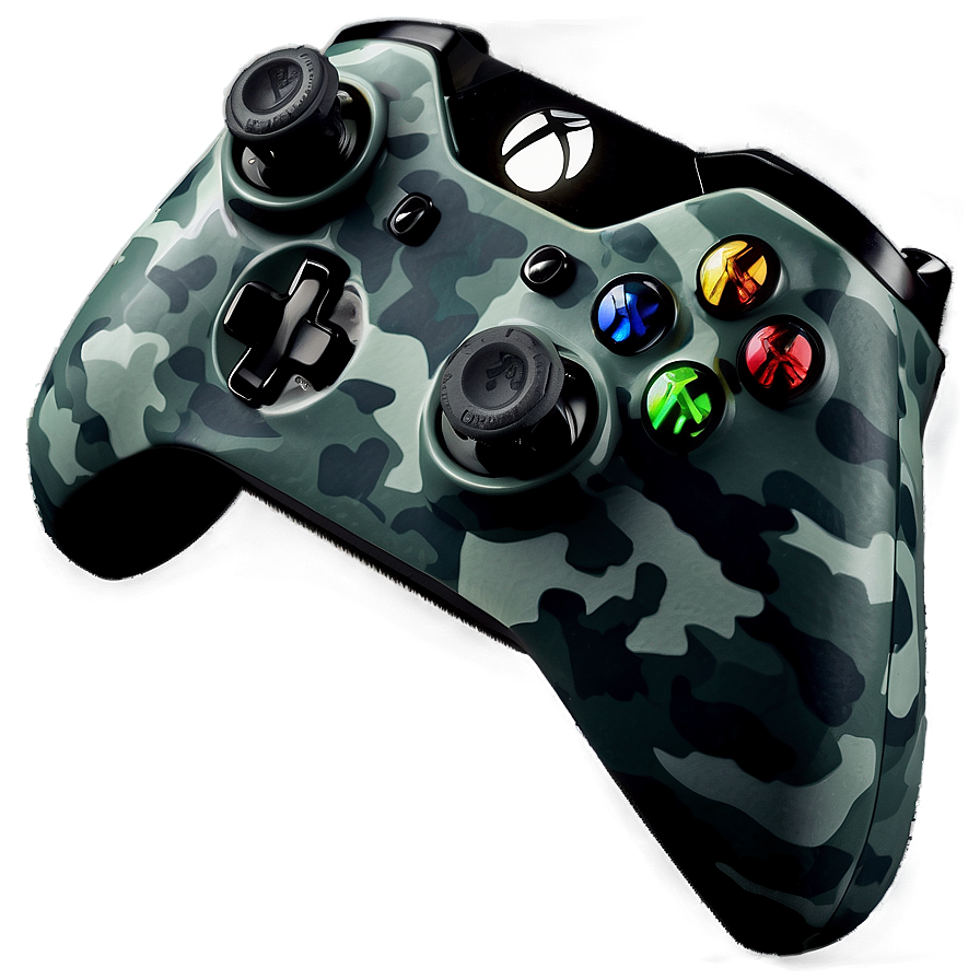 Xbox Controller Night Ops Camo Png Dre33 PNG Image