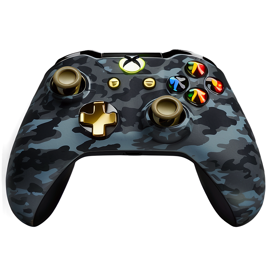 Xbox Controller Night Ops Camo Png Rsj9 PNG Image