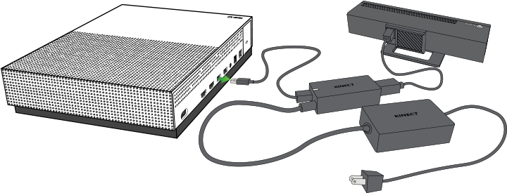 Xbox One Consoleand Kinect Setup PNG Image