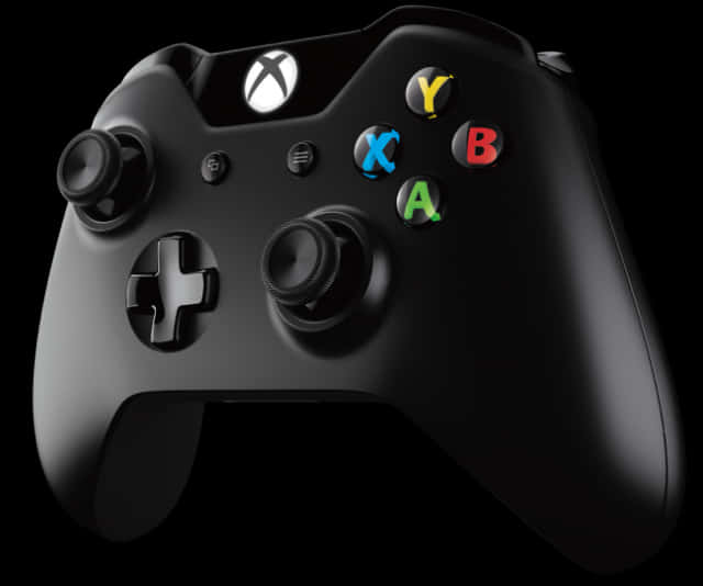 Xbox One Controller Black PNG Image