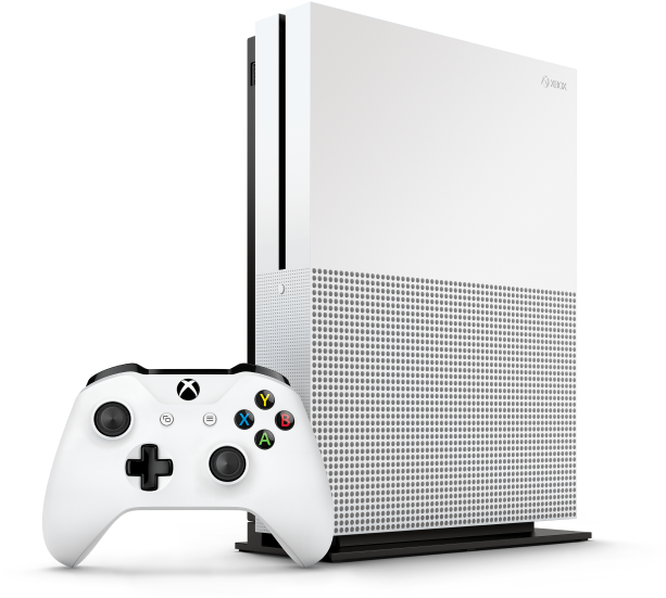 Xbox One S Consoleand Controller PNG Image