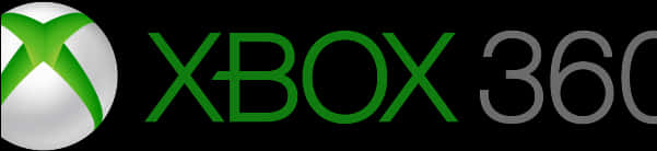 Xbox360 Logoon Black Background PNG Image