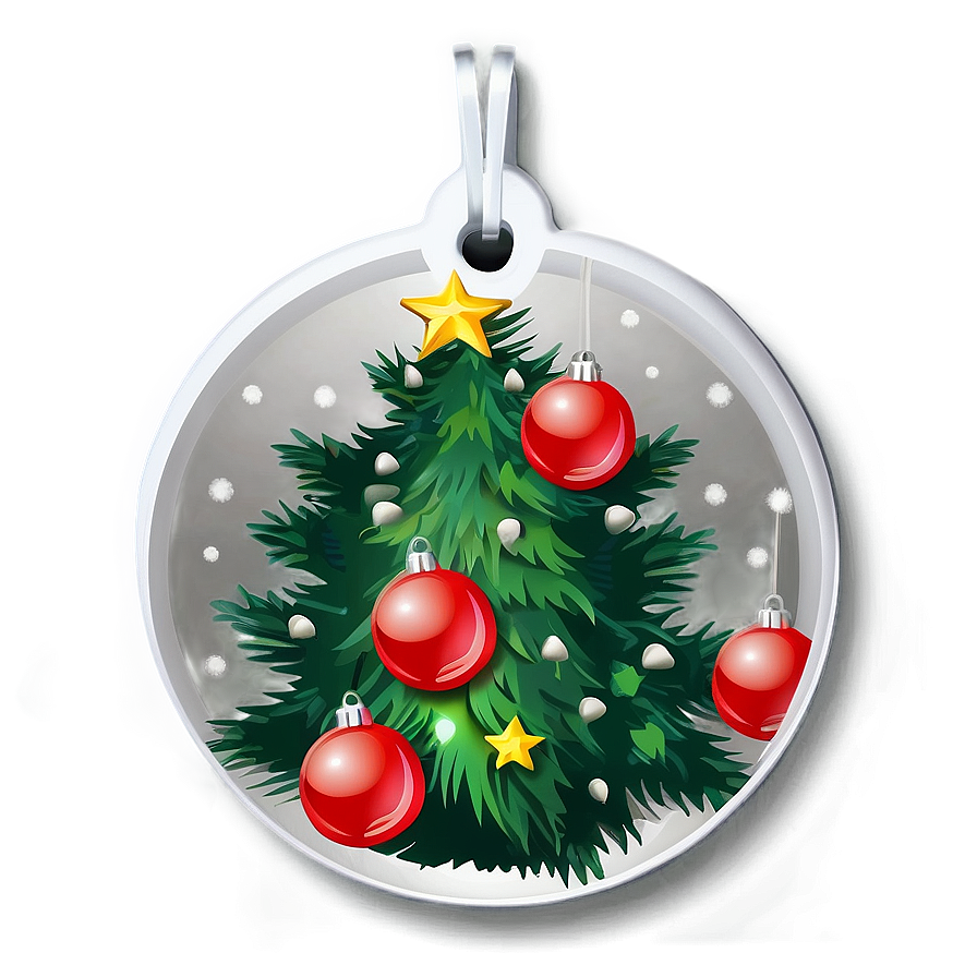 Xmas Tree Decoration Tag Png Yse57 PNG Image