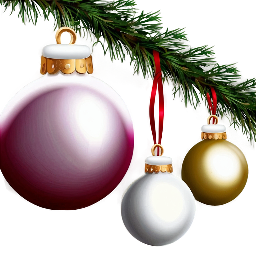 Xmas Tree Ornaments Png Yuk PNG Image