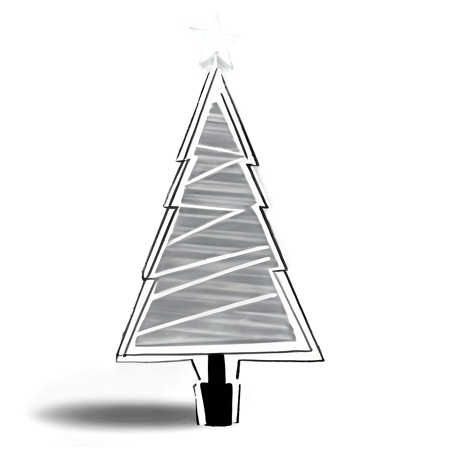 Xmas Tree Sketch Png 06132024 PNG Image