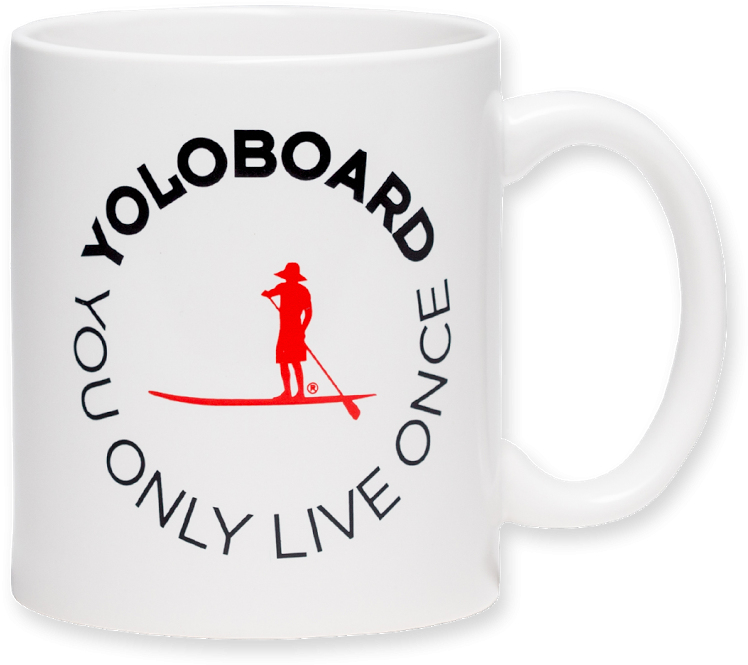 Y O L O Board Motivational Coffee Mug PNG Image