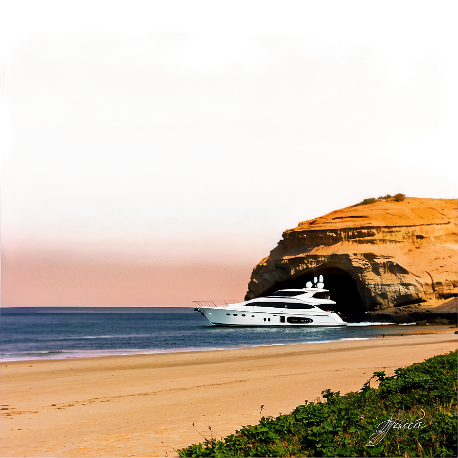 Yacht At Sunset Cliffs Png 65 PNG Image