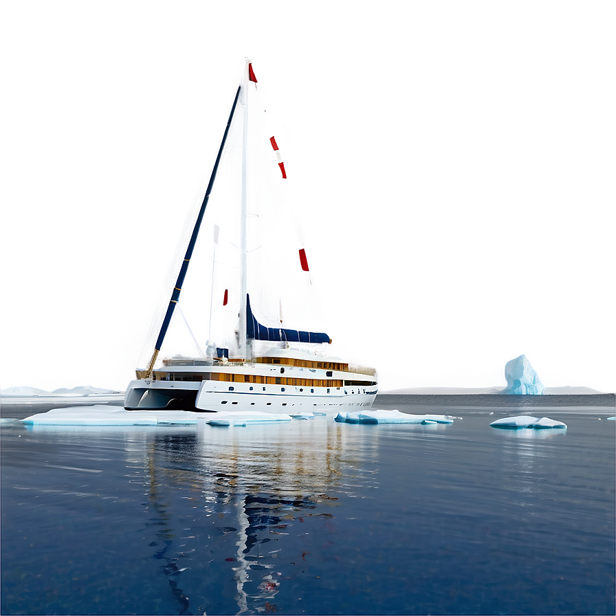 Yacht In Arctic Exploration Png Cpf PNG Image