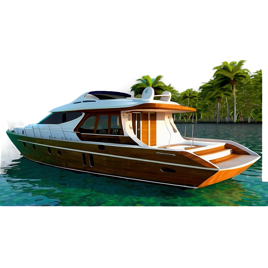 Yacht In Exotic Lagoon Png Fpm72 PNG Image