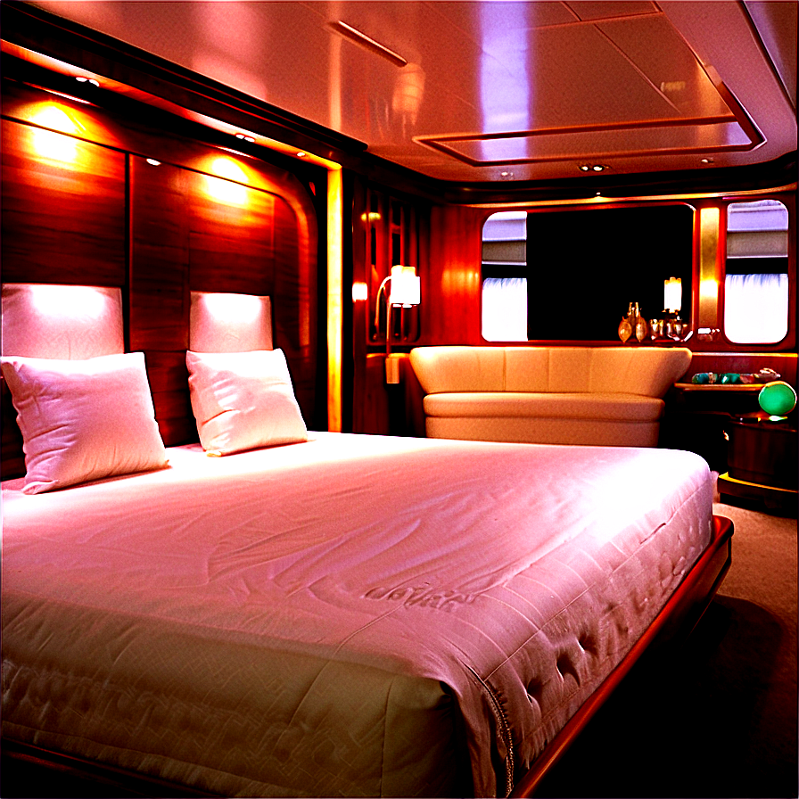 Yacht Interior Bedroom Suite Png 05242024 PNG Image