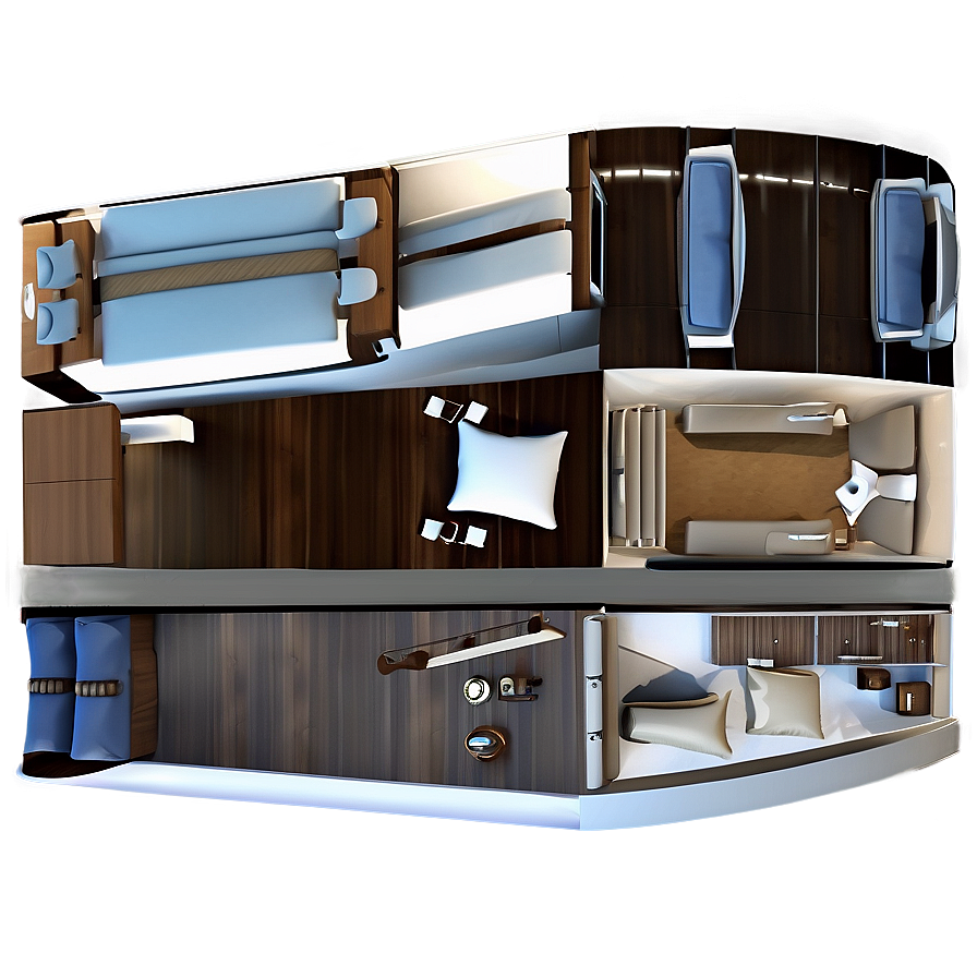 Yacht Interior Bedroom Suite Png Ivt PNG Image