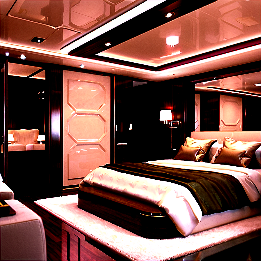 Yacht Interior Bedroom Suite Png Ogh PNG Image