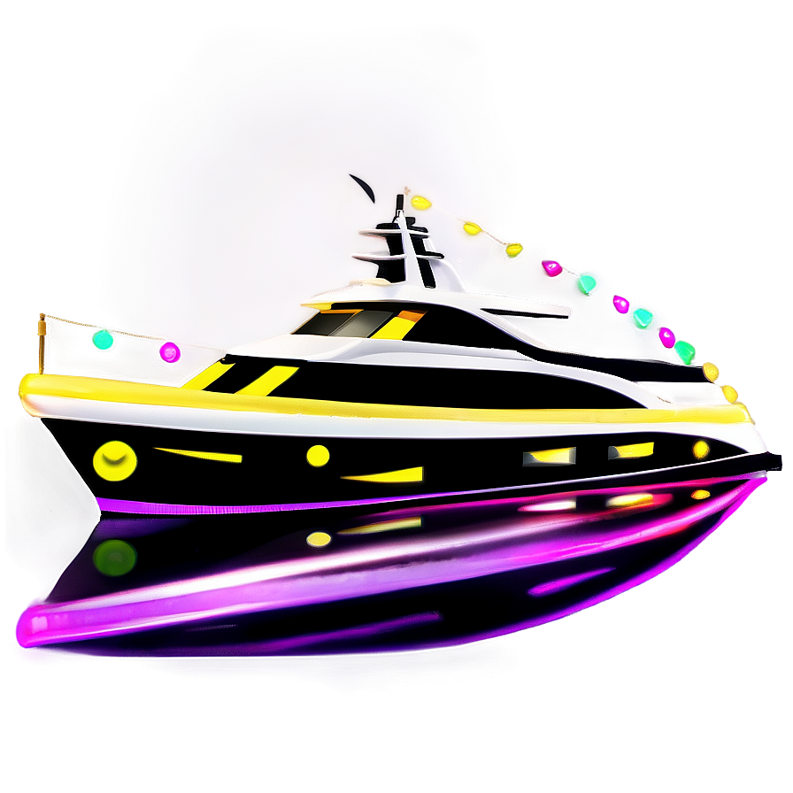 Yacht Night Party Lights Png 05242024 PNG Image