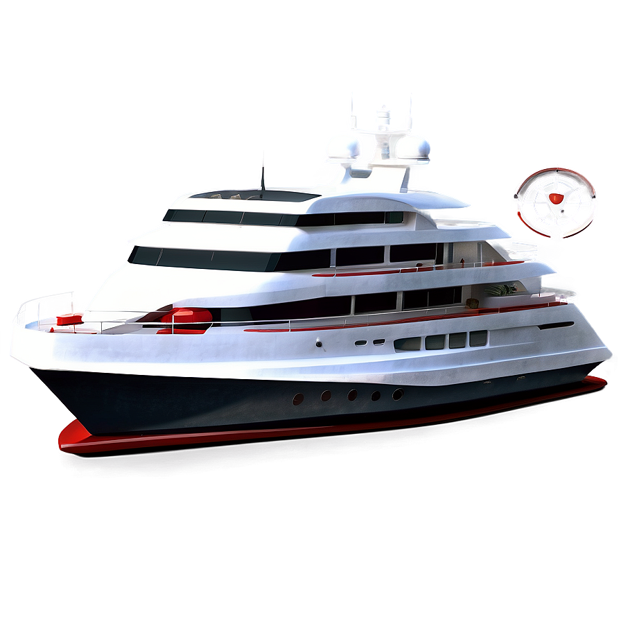 Yacht With Helipad Png 05242024 PNG Image