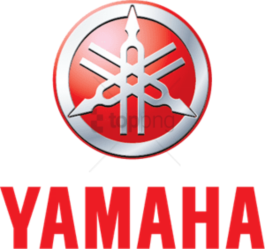 Yamaha Logo Redand White PNG Image