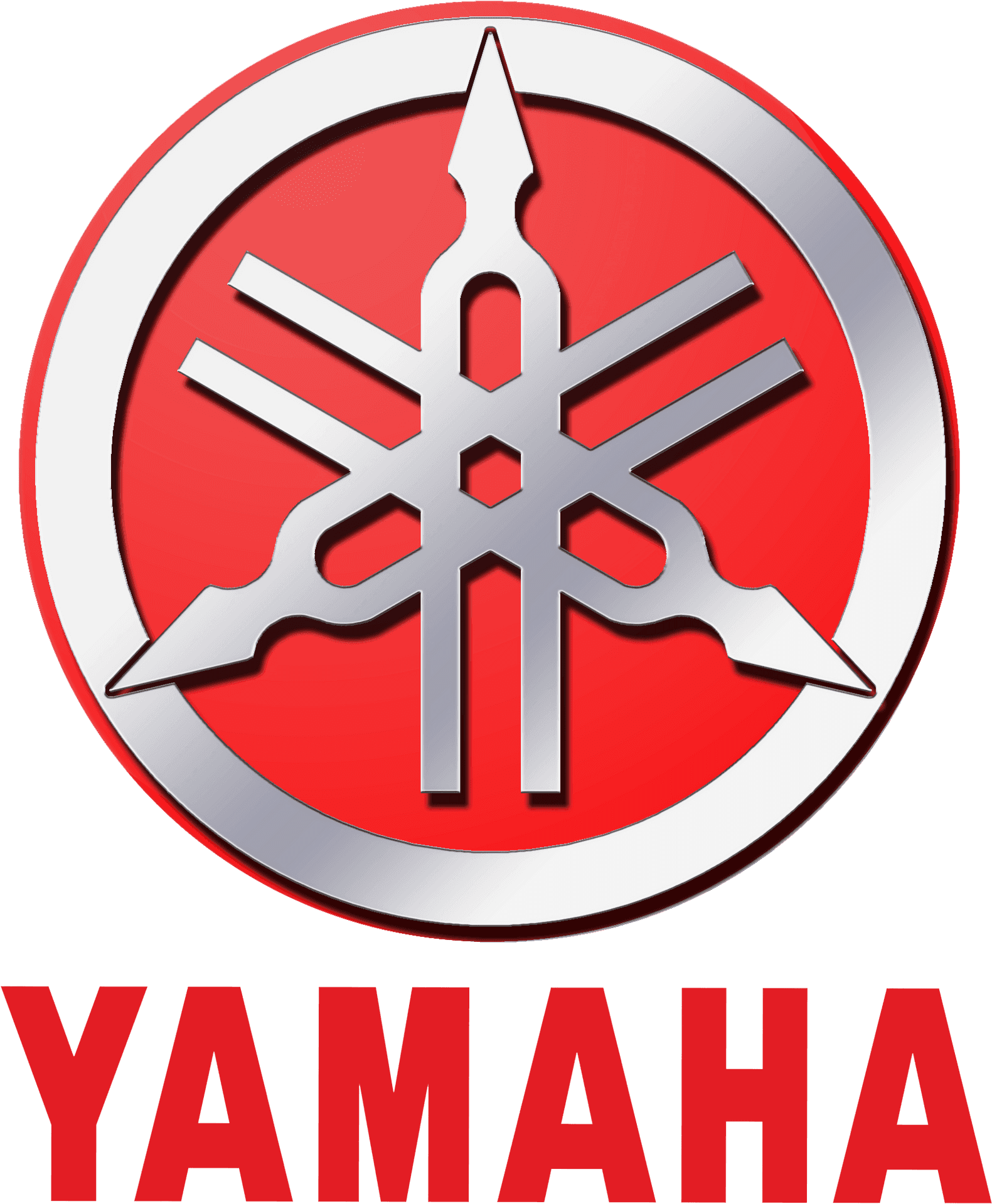 Yamaha Logo Redand White PNG Image