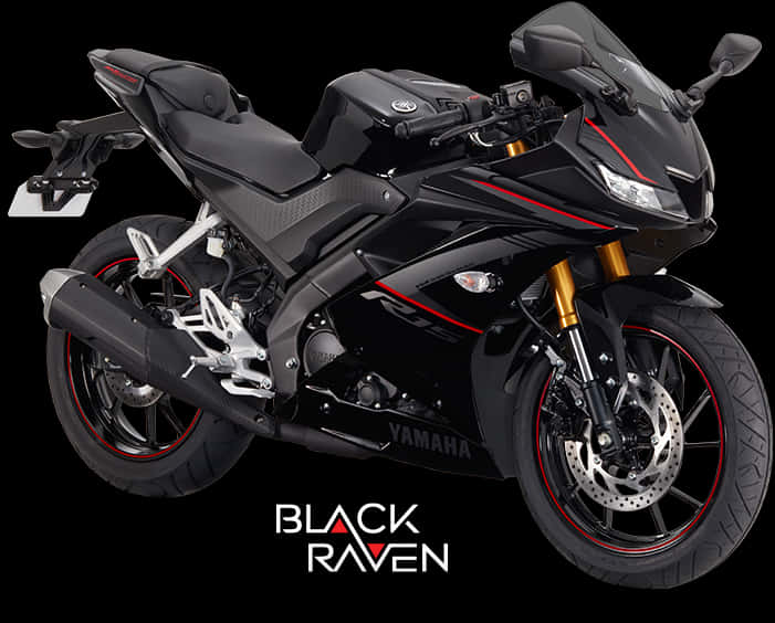 Yamaha R15 Black Raven Edition PNG Image