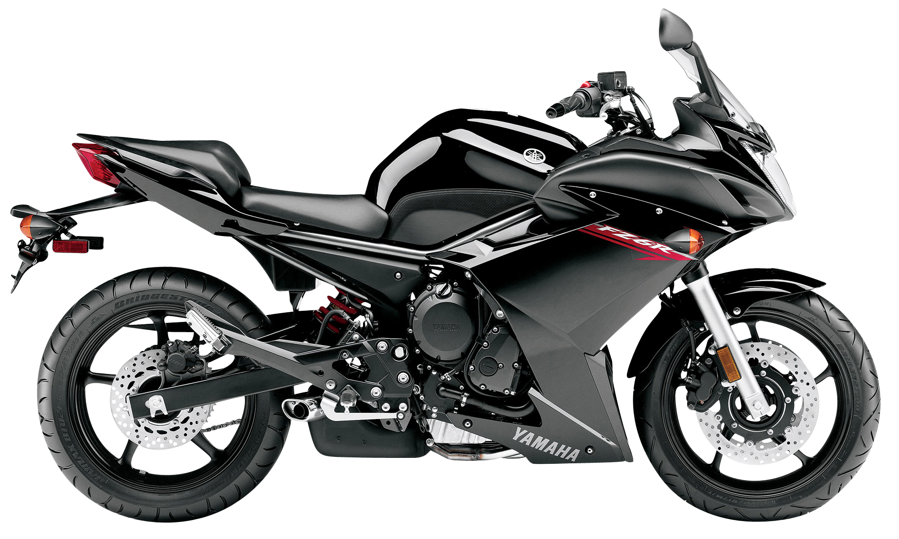 Yamaha Sport Motorcycle Profile View PNG Image