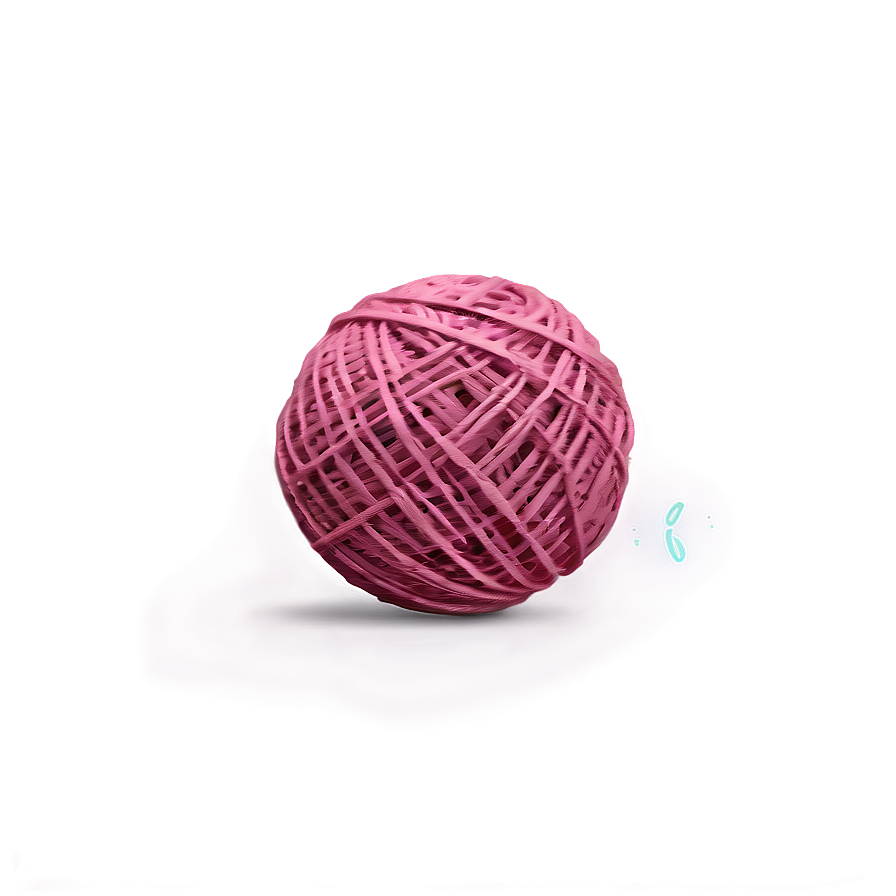 Yarn Ball With Hearts Png Hch PNG Image