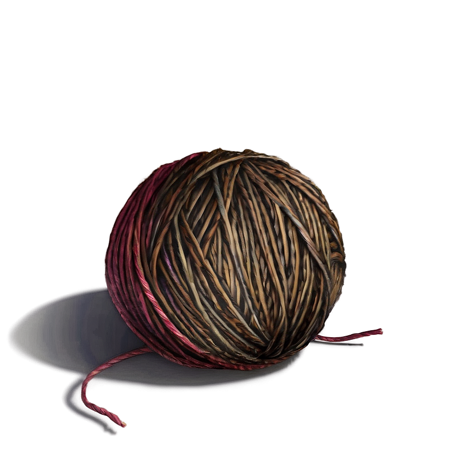 Yarn Ball With Shadow Png 94 PNG Image