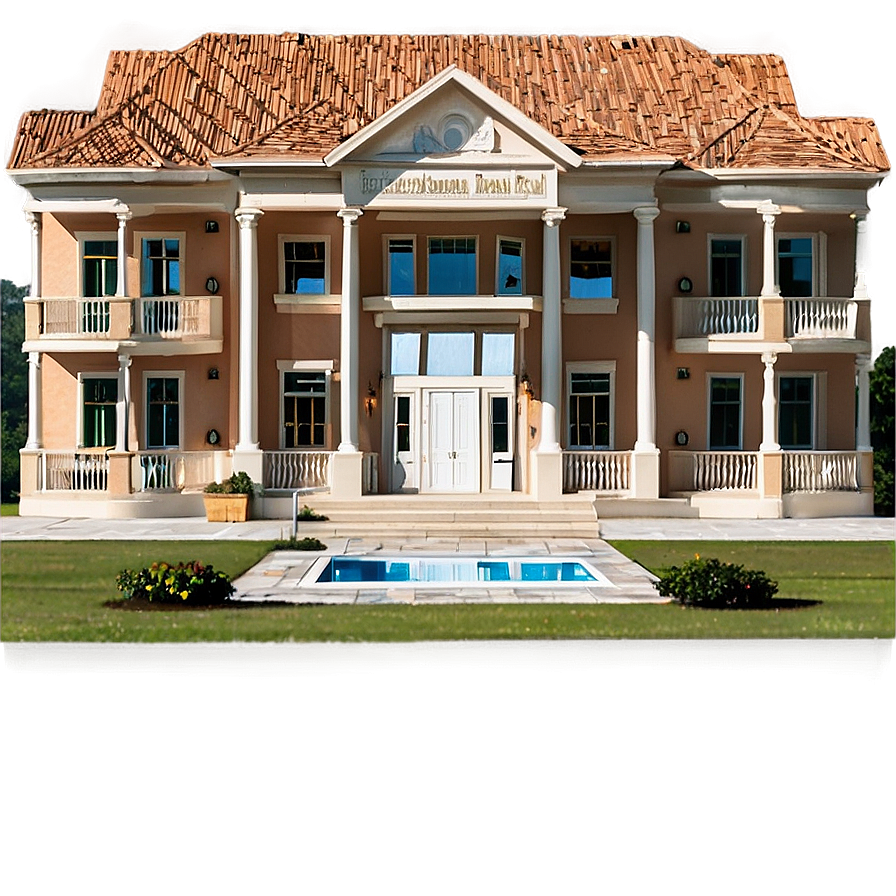 Year-round Mansion Splendor Png 24 PNG Image