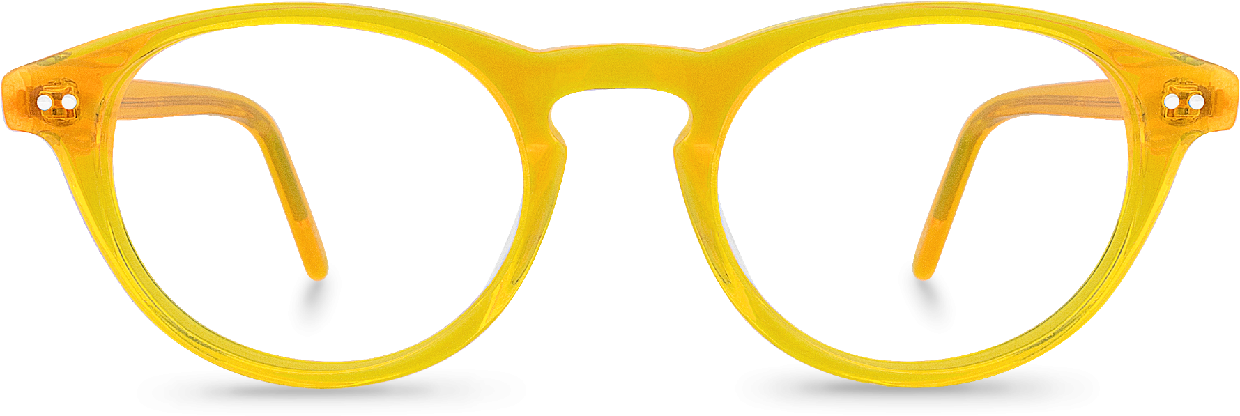 Yellow Acetate Eyeglasses Ralph Lauren PNG Image