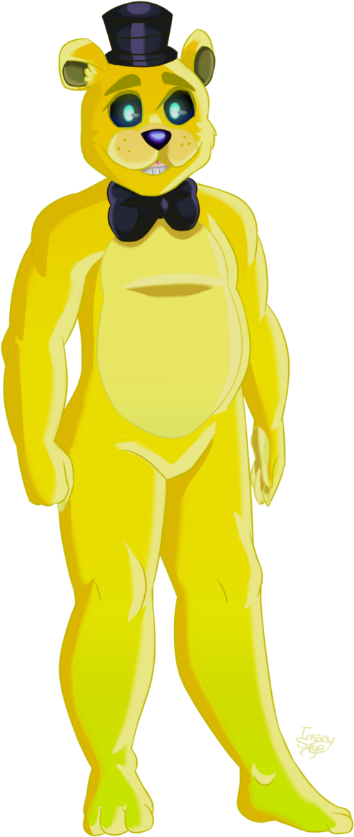 Yellow_ Animated_ Bear_ Character PNG Image