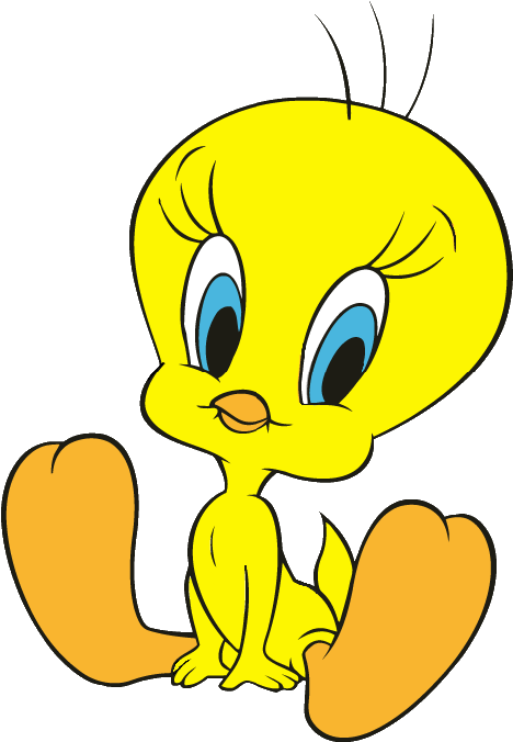 Yellow Animated Bird Cartoon Character PNG Image