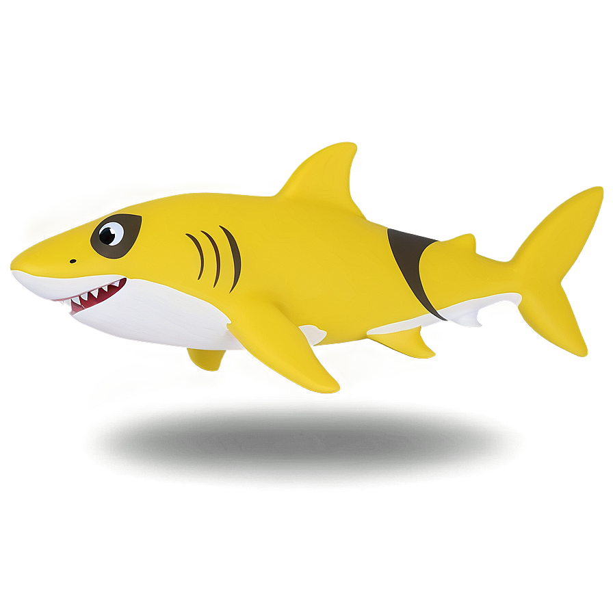 Yellow Baby Shark Family Member Png Pqp PNG Image