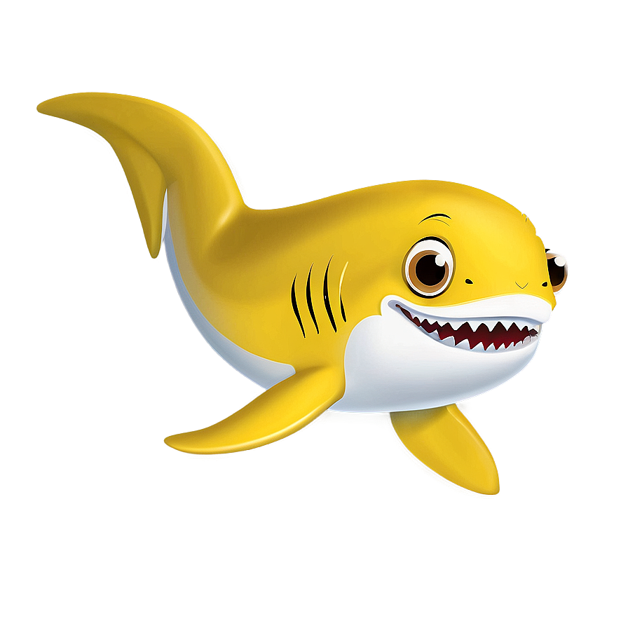 Yellow Baby Shark For Invitation Card Png Fea69 PNG Image