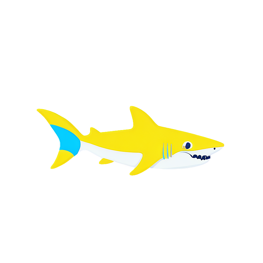 Yellow Baby Shark Mobile Wallpaper Png 8 PNG Image