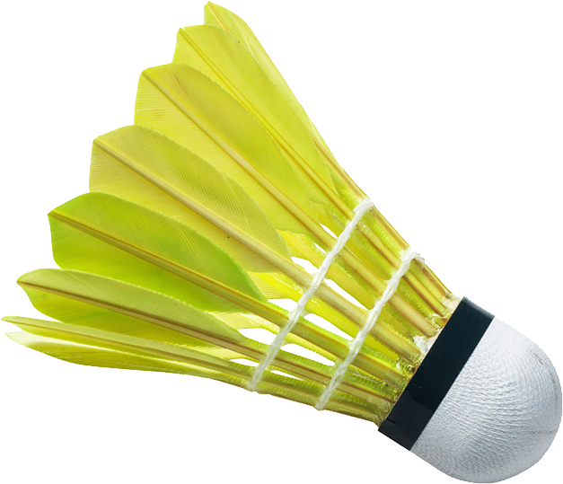 Yellow Badminton Shuttlecock.png PNG Image