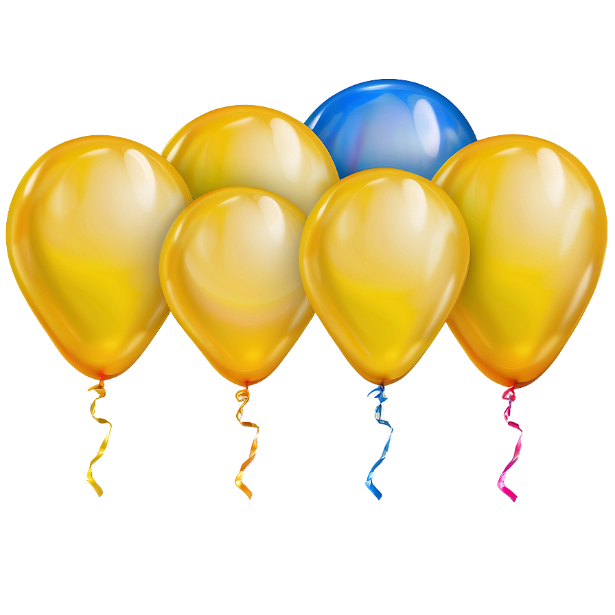 Yellow Balloon Clipart Png Dol PNG Image