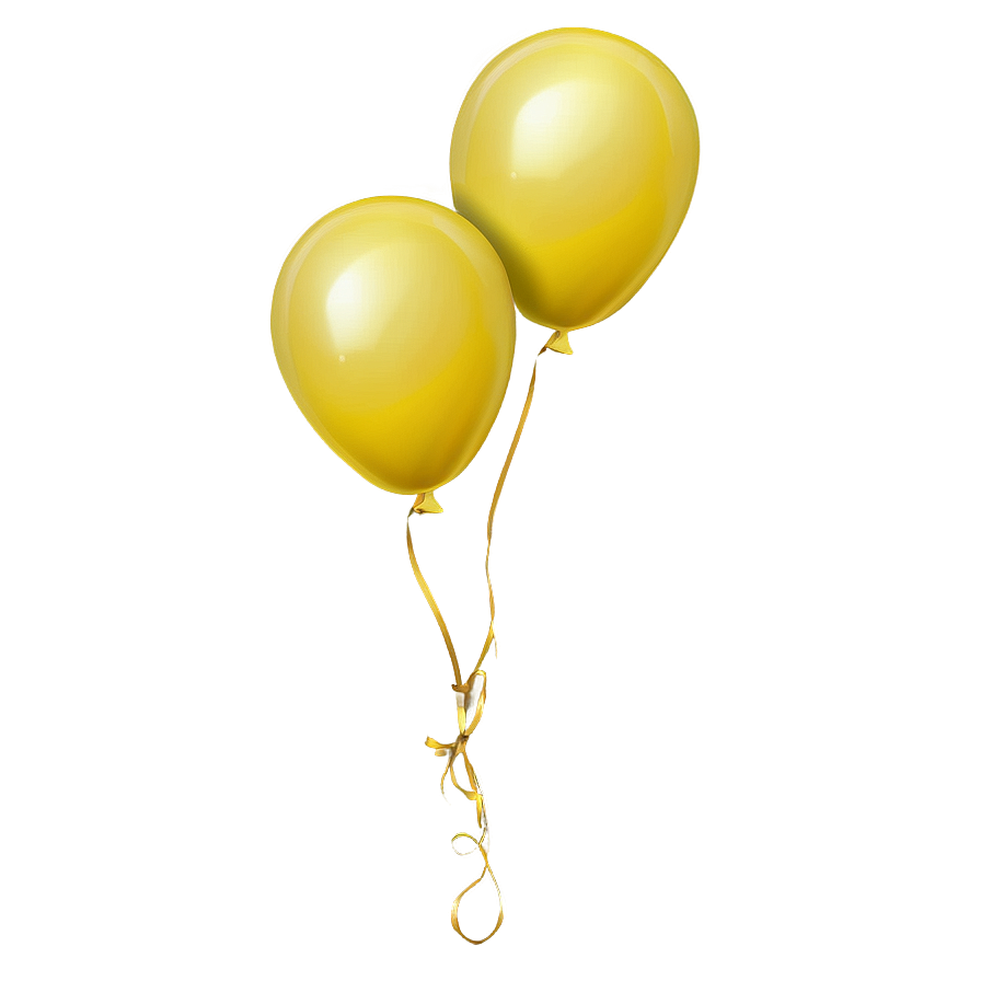 Yellow Balloons Png 33 PNG Image