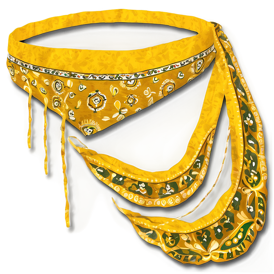 Yellow Bandana Clipart Png 05242024 PNG Image